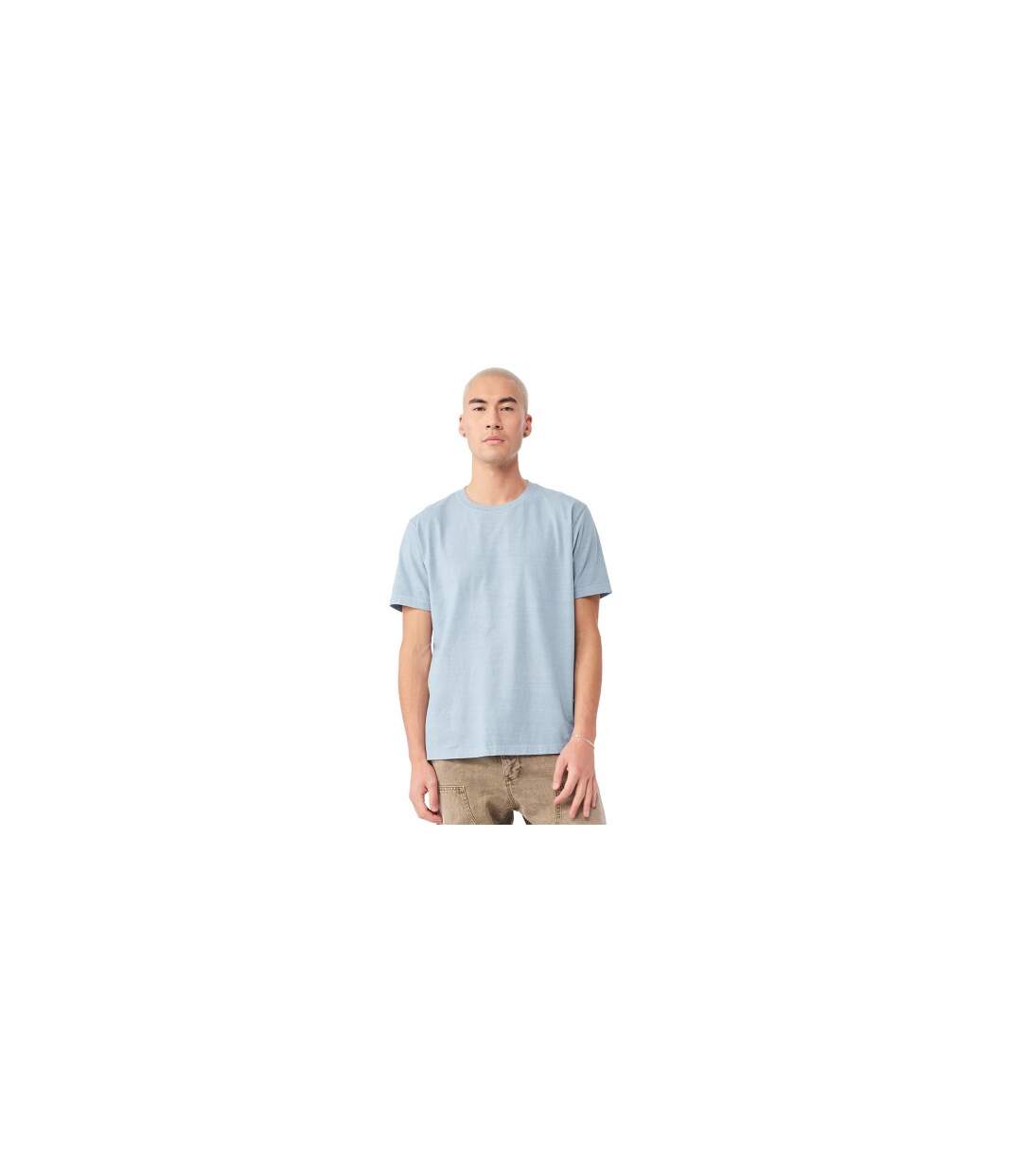 Unisex Adult Washed Canvas Heavyweight T-shirt Washed Denim Bella + Canvas-1