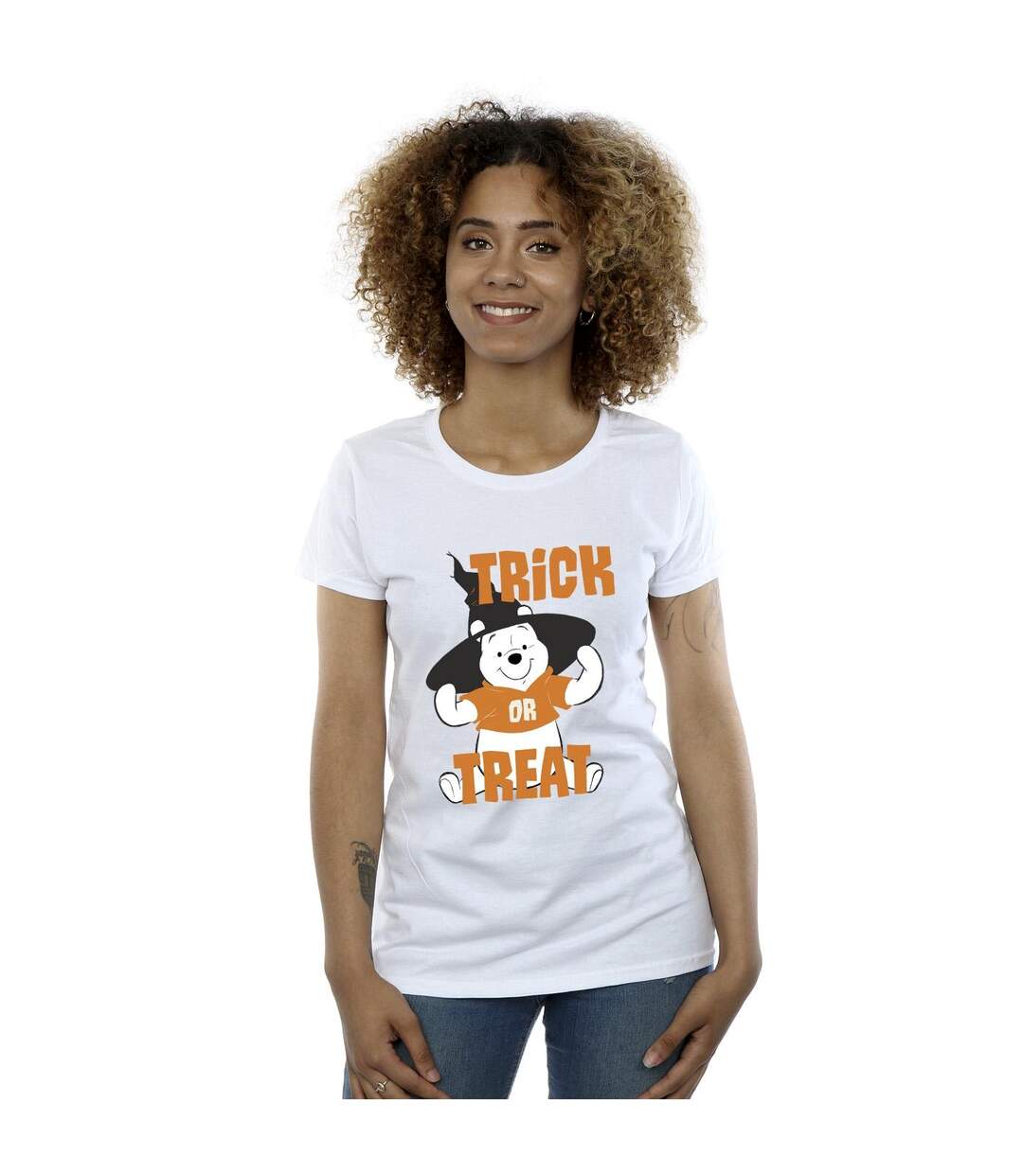 Disney T-shirt en coton Winnie The Pooh Trick Or Treat Femme/Ladies (Blanc) - UTBI44859-2