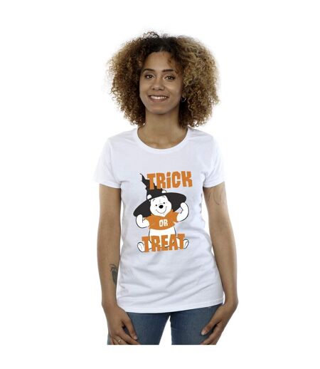 Disney T-shirt en coton Winnie The Pooh Trick Or Treat Femme/Ladies (Blanc) - UTBI44859