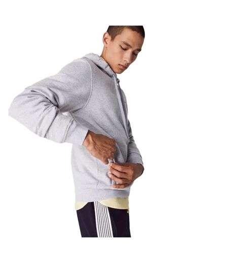Sweat à capuche homme gris Lacoste
