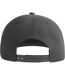 Unisex adult james 6 panel recycled polyester snapback cap dark grey Atlantis-2