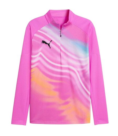 Mens Graphic Print Drill Top Pink Black Puma