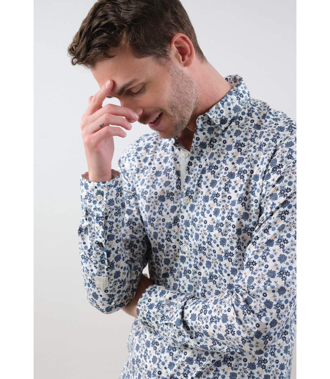 Chemise à motif floral pour homme COLMA