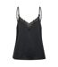 Womens/ladies Leah Jacquard V Neck Sleeveless Pyjama Top Black Ted Baker-1