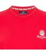 T-shirt Motif/style Logo Sur Poitrine London Homme Rouge Blanc Aquascutum-3