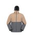 Mens elements windproof soft shell jacket beige Mountain Warehouse