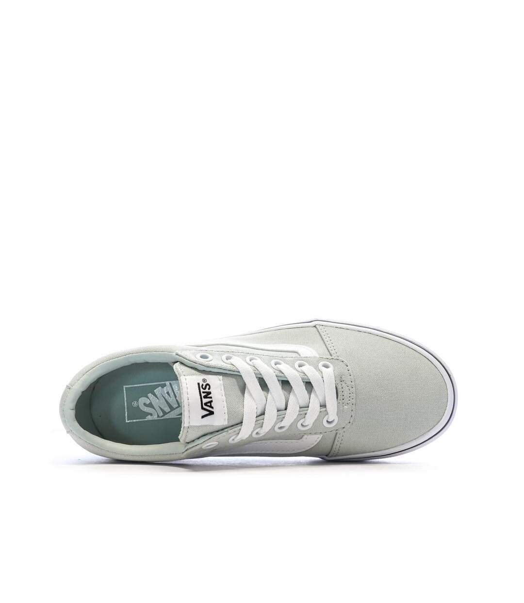 Baskets vertes d'eau femme vans canvas-4