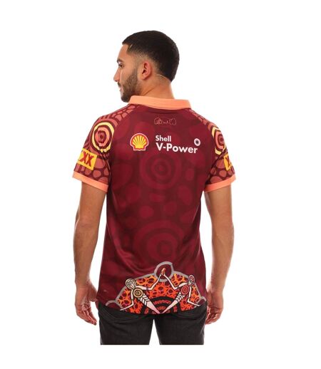 Mens 2024 Queensland Maroons Replica Jersey Burgundy Puma