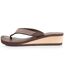 Isotoner Tongs femme talon 4 cm, semelle confortable et légère, sandale de plage, piscine-4