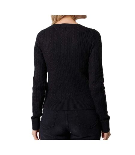 Pull noir femme tommy hilfiger tjw cable essential
