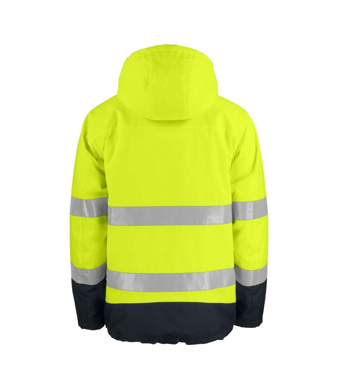 Mens Functional Reflective Tape Padded Jacket Yellow Black Projob-2