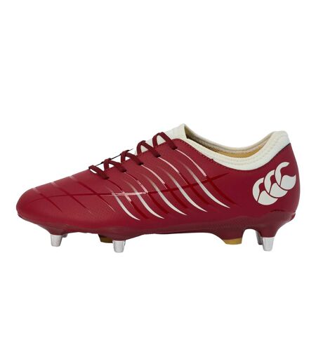 Unisex Adult Phoenix 2.0 Team Leather Soft Ground Rugby Boots Red Dahlia Canterbury
