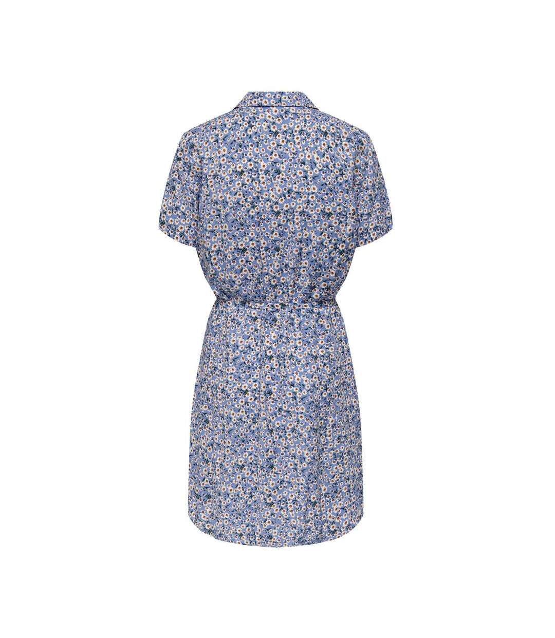 Robe bleu imprimé femme jdy starr - 38-2