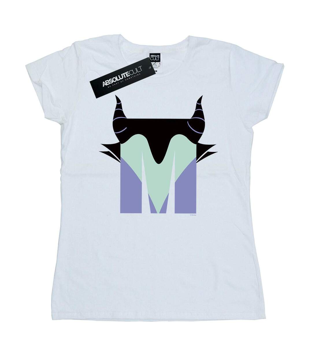 Disney - T-shirt ALPHABET M IS FOR MALEFICENT - Femme (Blanc) - UTBI14980-1