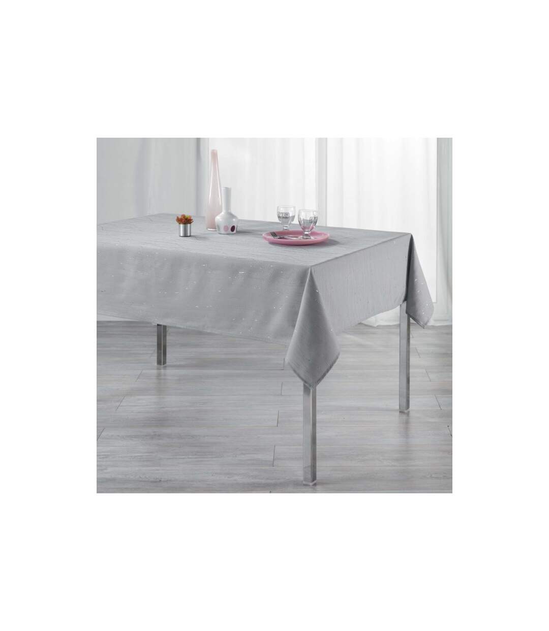 Nappe Rectangulaire Filiane 140x240cm Gris-1