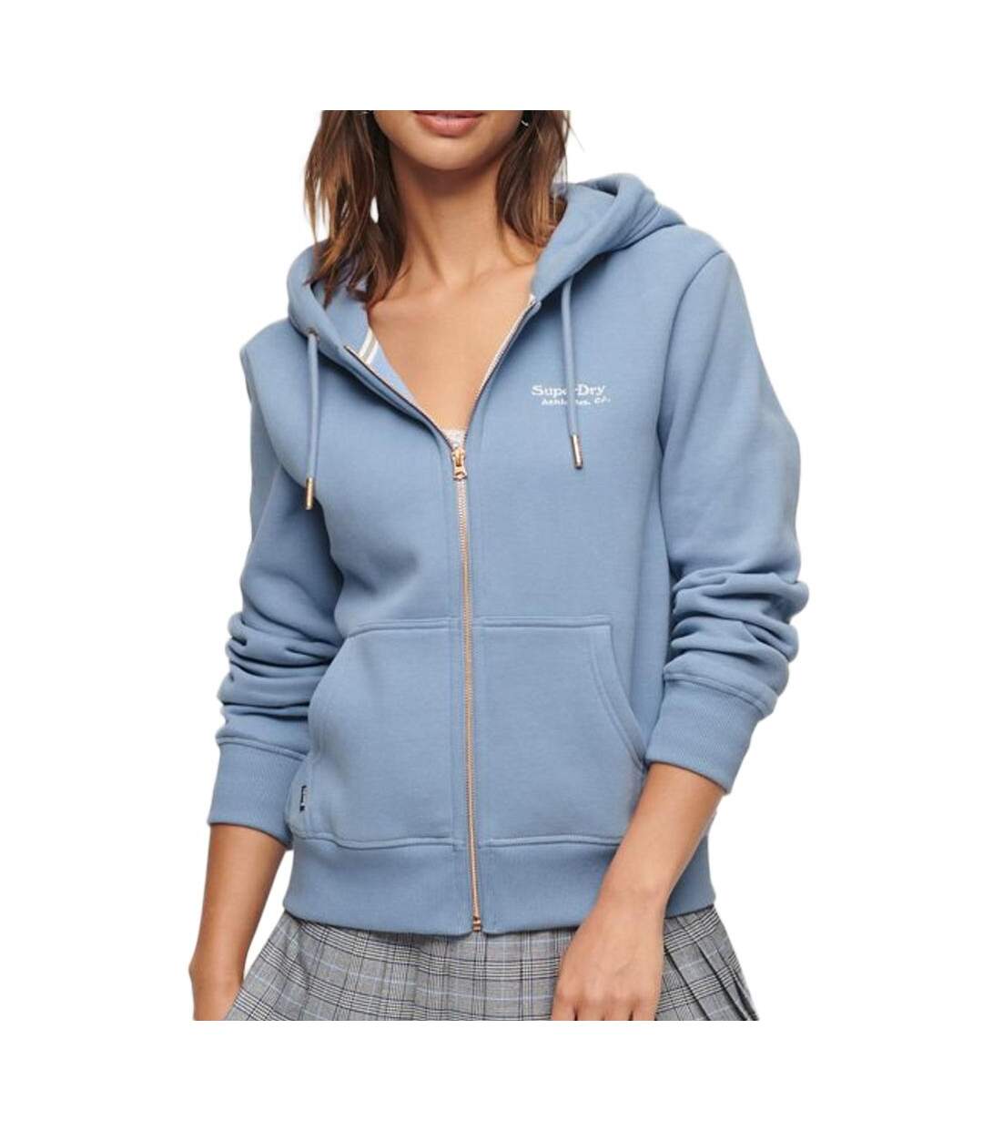 Sweat Zippé Bleu Femme Superdry W2012047A - M