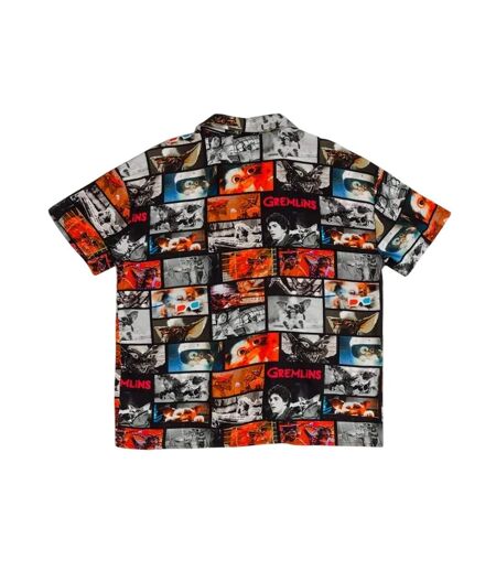 Unisex Adult Movie Reel Button Front Shirt Multicoloured Gremlins