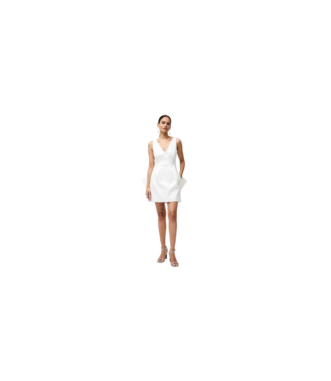 Robe Courte Motif/style Nœud Beverly Femme Blanc French Connection-1