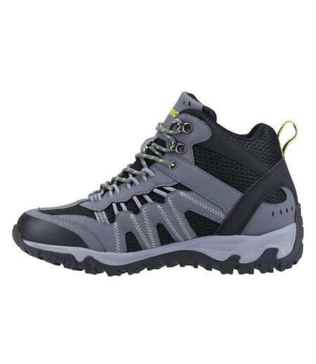 Bottines jaguar homme graphite / noir / blanc cassé Hi-Tec