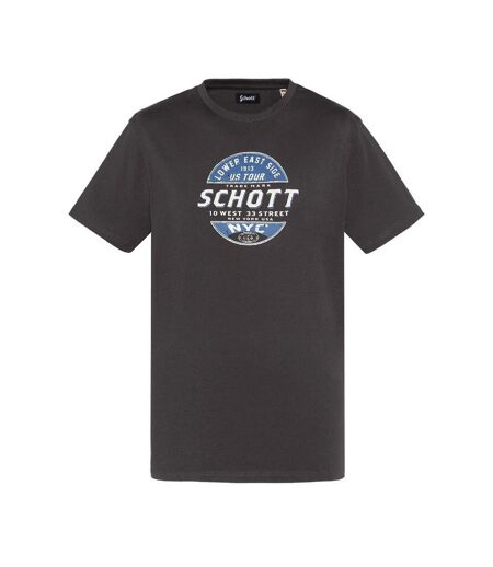 T-shirt noir homme schott tsustour - 3xl