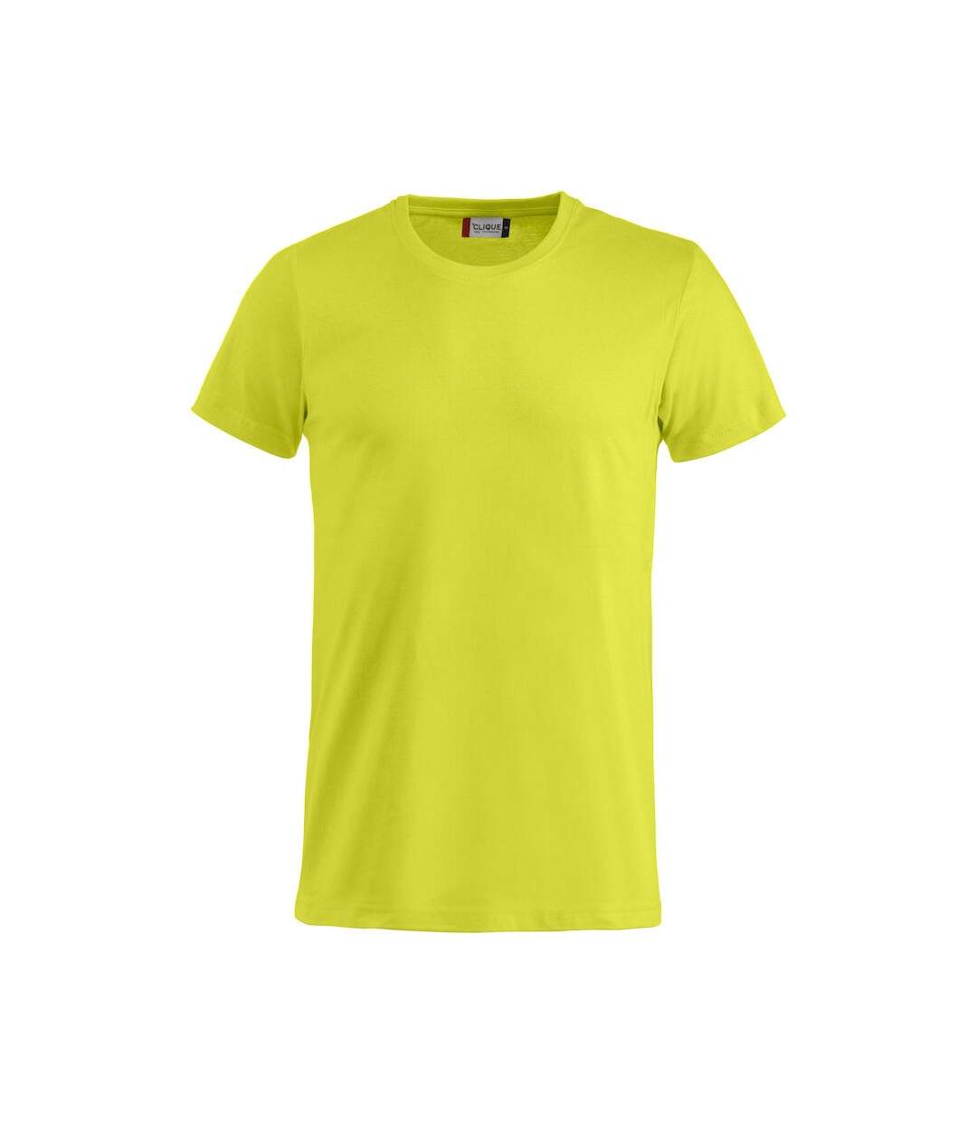 T-shirt basic homme vert fluo Clique