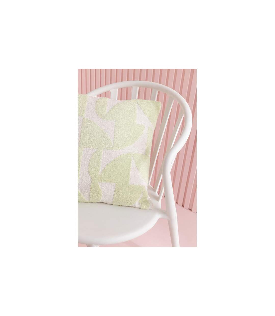 Coussin Déco Géométrique 43x43cm Vert Menthe-4