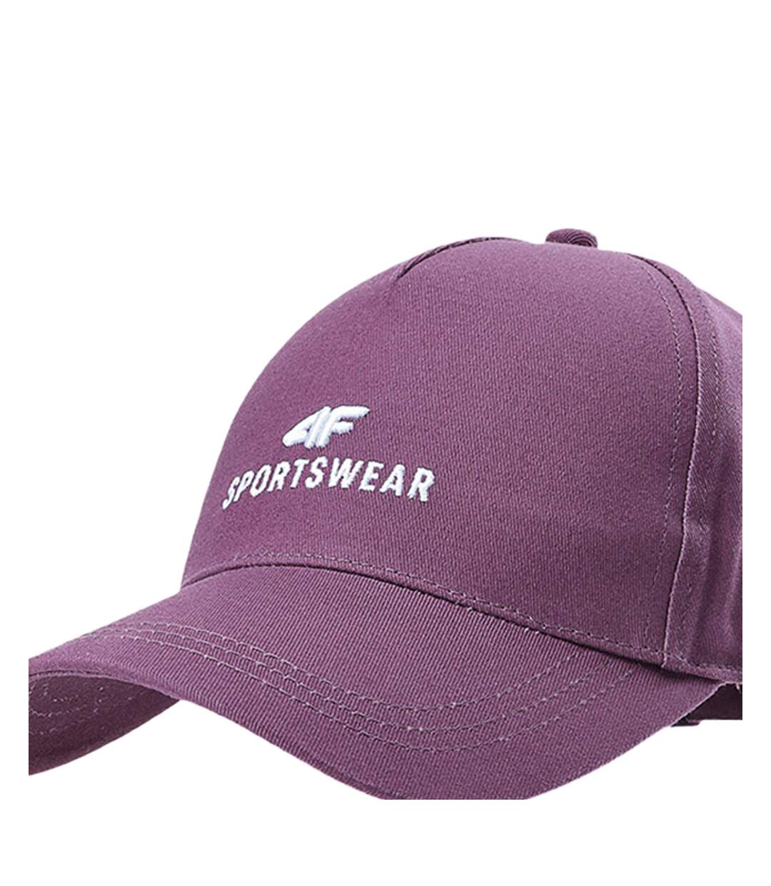 Casquette De Baseball Motif/style Logo Brodé Violet 4F-3