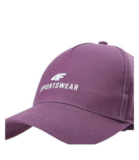 Casquette De Baseball Motif/style Logo Brodé Violet 4F