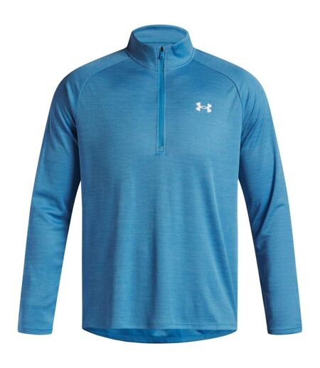Haut Ample Manches Longues À Col Montant Tech Homme Bleu Blanc Under Armour