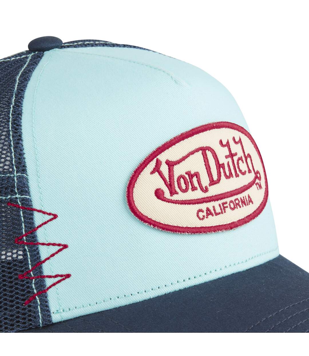 Casquette trucker avec filet effet usé et patch brodé Used Vondutch-3