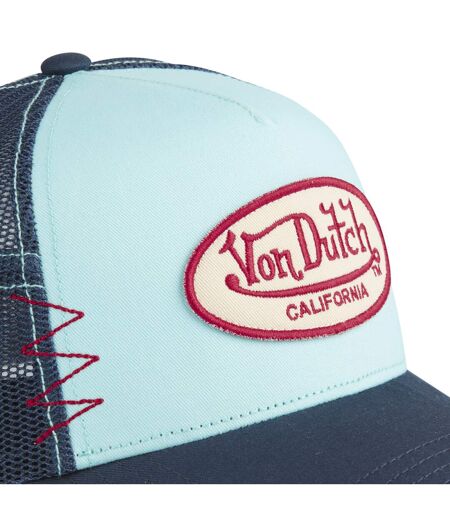 Casquette trucker avec filet effet usé et patch brodé Used Vondutch