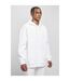 Mens Basic Oversized Hoodie White Build Your Brand-1