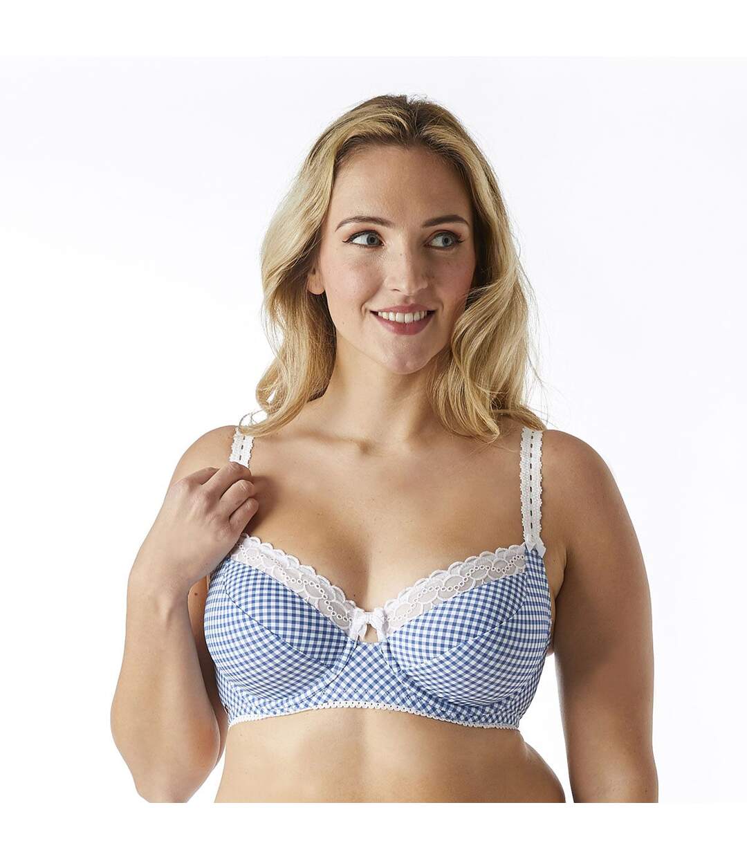 Soutien-gorge armatures grand maintien bleu Badinage-2