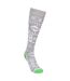 Womens/ladies polar patterned technical ski socks light grey Mountain Warehouse