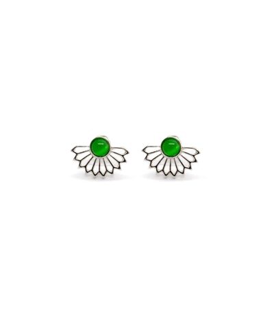 Boucles d'oreilles argentées