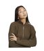 Womens/ladies Fisherman Zip Neck Jumper Khaki Brave Soul-3