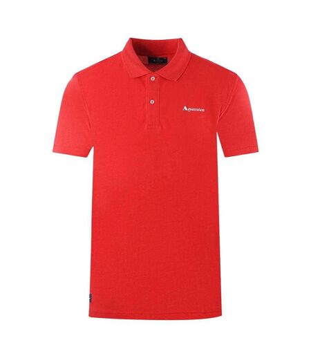 Polo Motif Uni Adulte Rouge Aquascutum