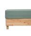 Drap Housse en Gaze de Coton Flora 140x190cm Vert Céladon-2