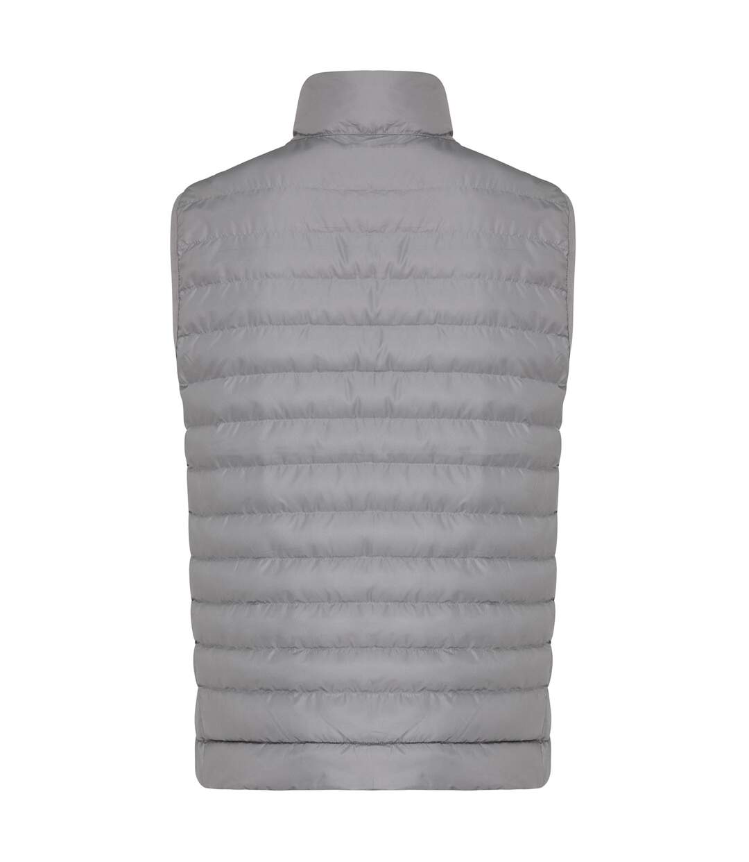 Mens meru recycled polyester body warmer silver grey Iqoniq-2