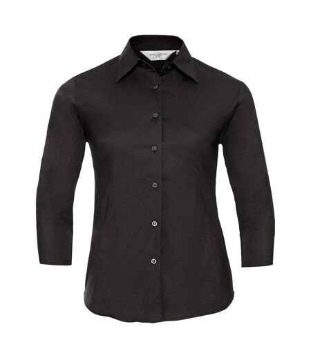 Collection Chemisier À Manches 3/4 Femme Noir Russell