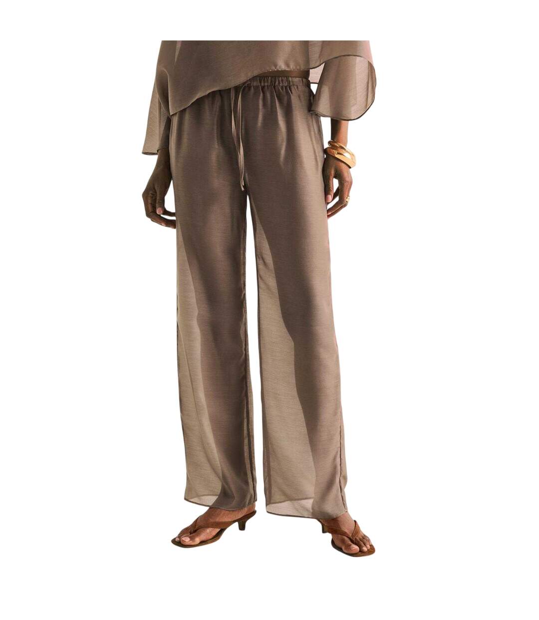 Pantalon Shar Femme Marron 4th And Reckless-1