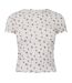 Womens/ladies Floral Slim T-shirt Floral Wine Jack Wills-1