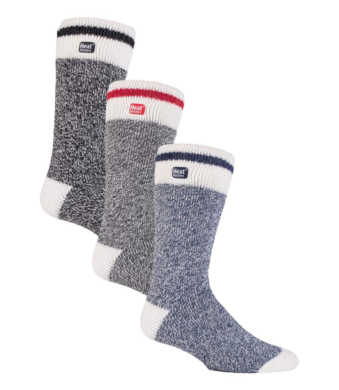 Heat Holders - Lot 3 Paires Chaussettes Thermiques Isolées Homme Hiver-1