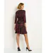 Robe décolleté V drapé maille métallisée-2