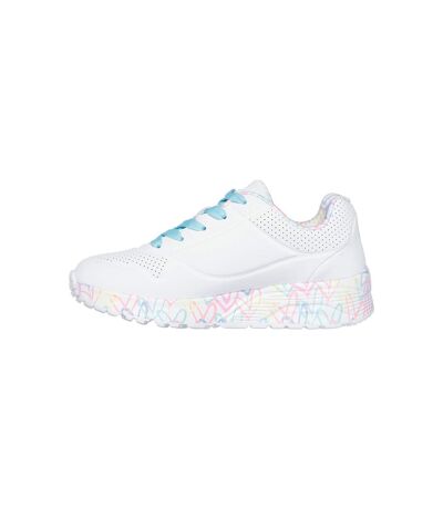 Basket Basse à Lacets Skechers Juniors Uno Lite-Lovely Luv