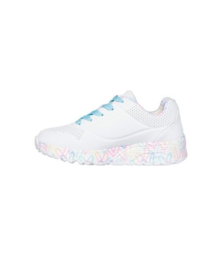 Basket Basse à Lacets Skechers Juniors Uno Lite-Lovely Luv