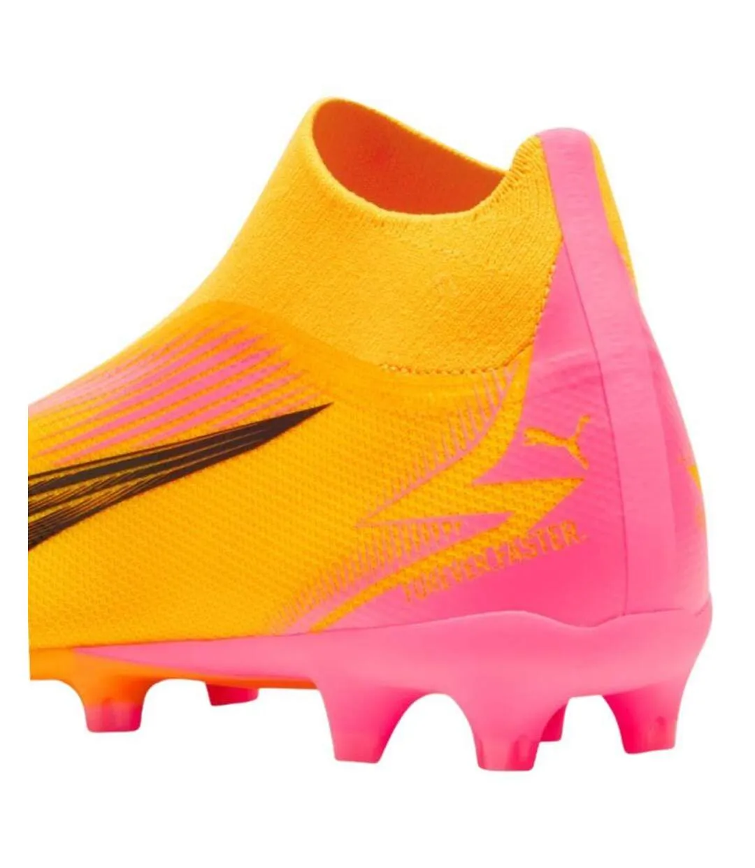 Chaussures De Foot Ultra Match Homme Jaune Rose Noir Puma-4