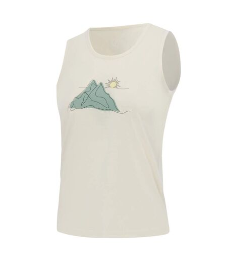 Womens/ladies Harmonic Mountain Lightweight Tank Top Almond Milk Dare 2B