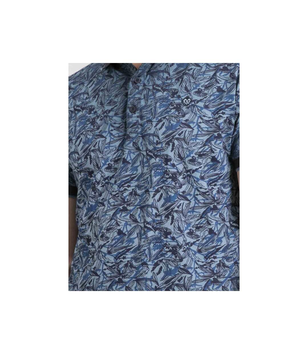 Polo manches courtes pur coton motifs PEPITONG-3