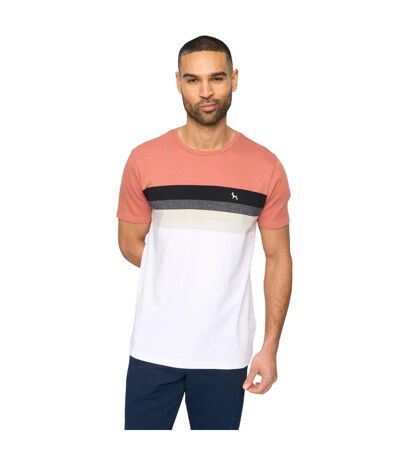 Mens Kemble T-shirt Pink Black Bewley & Ritch
